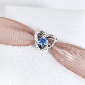 Pandora Entwined Heart Charm for UNICEF Sterling Silver with box